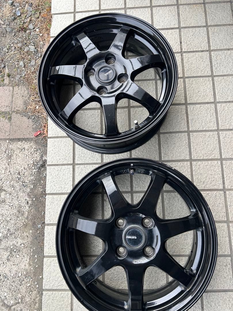 15インチ　5.5J +50 ハスラー等　2本セット　ガリ傷あり