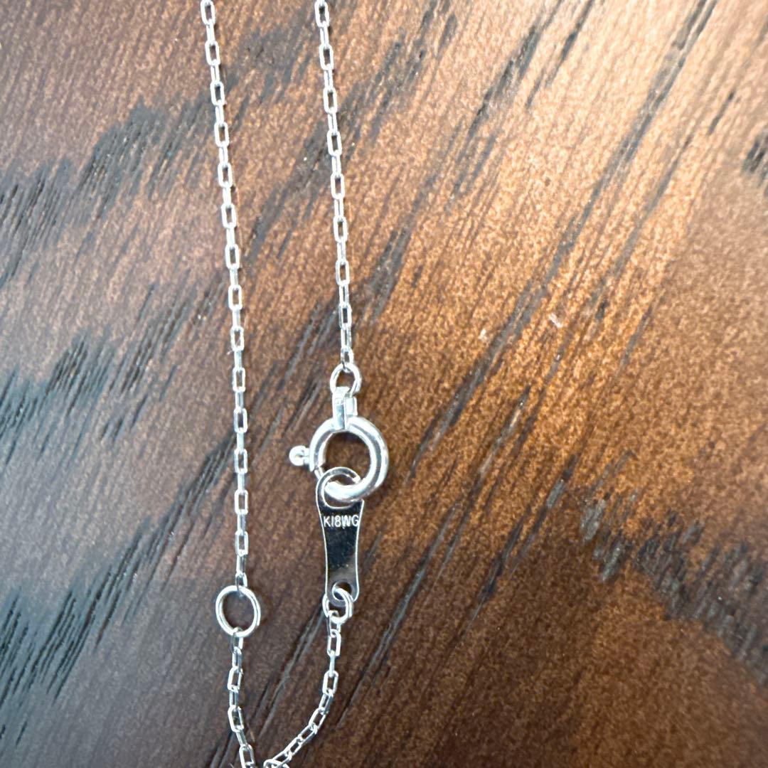 スタージュエリー　K18 ダイヤモンドネックレス 0.02ct