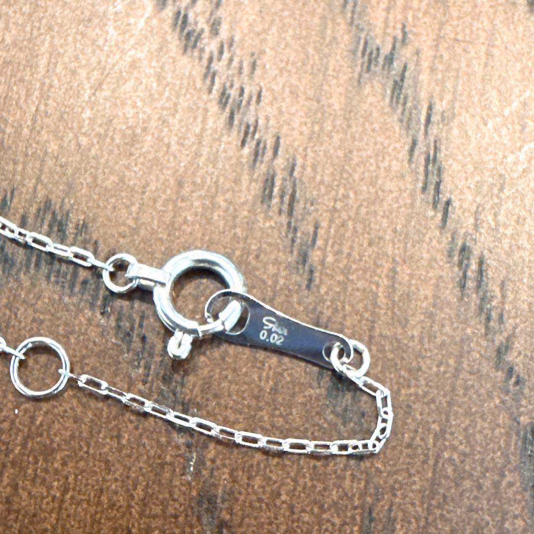 スタージュエリー　K18 ダイヤモンドネックレス 0.02ct