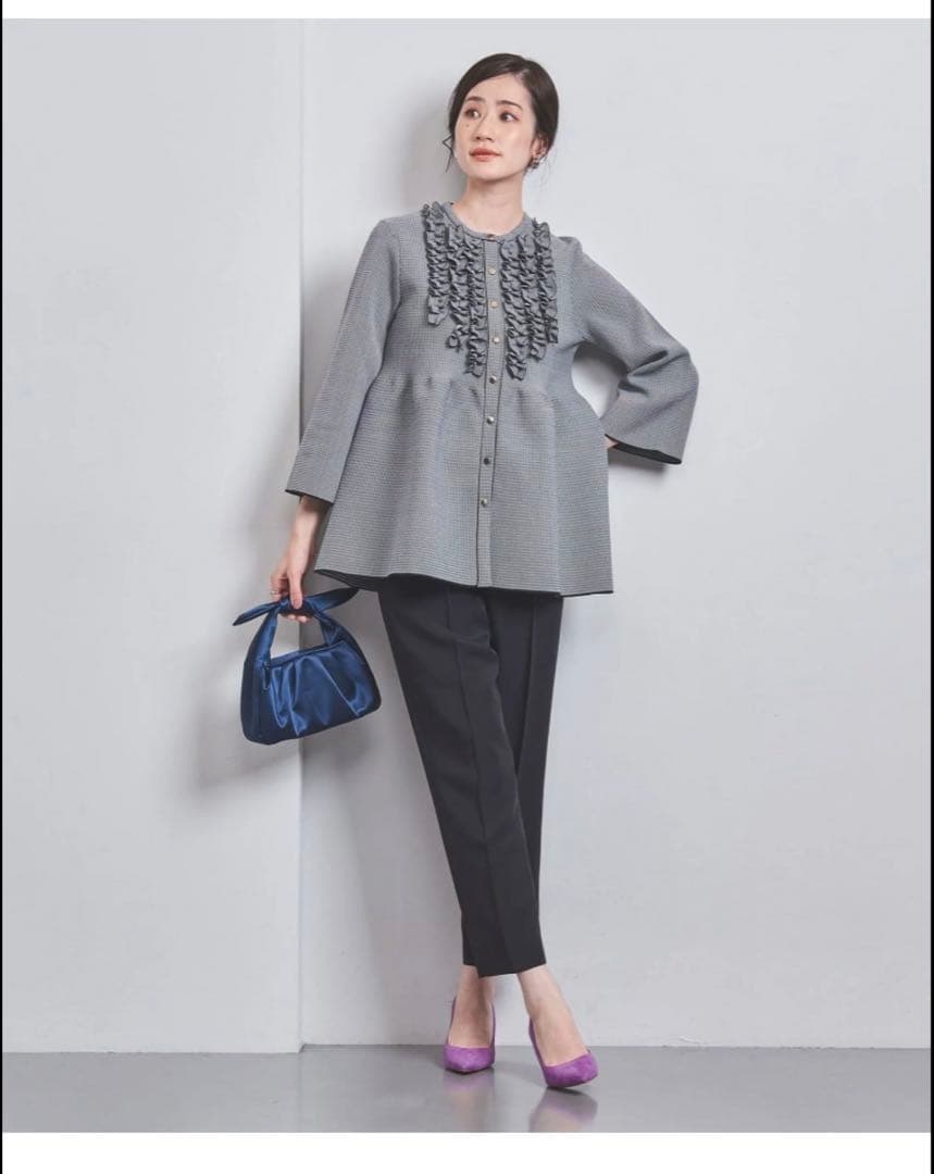 ミニフリル　カーディガンUNITEDARROWS ユナイテッドアローズ