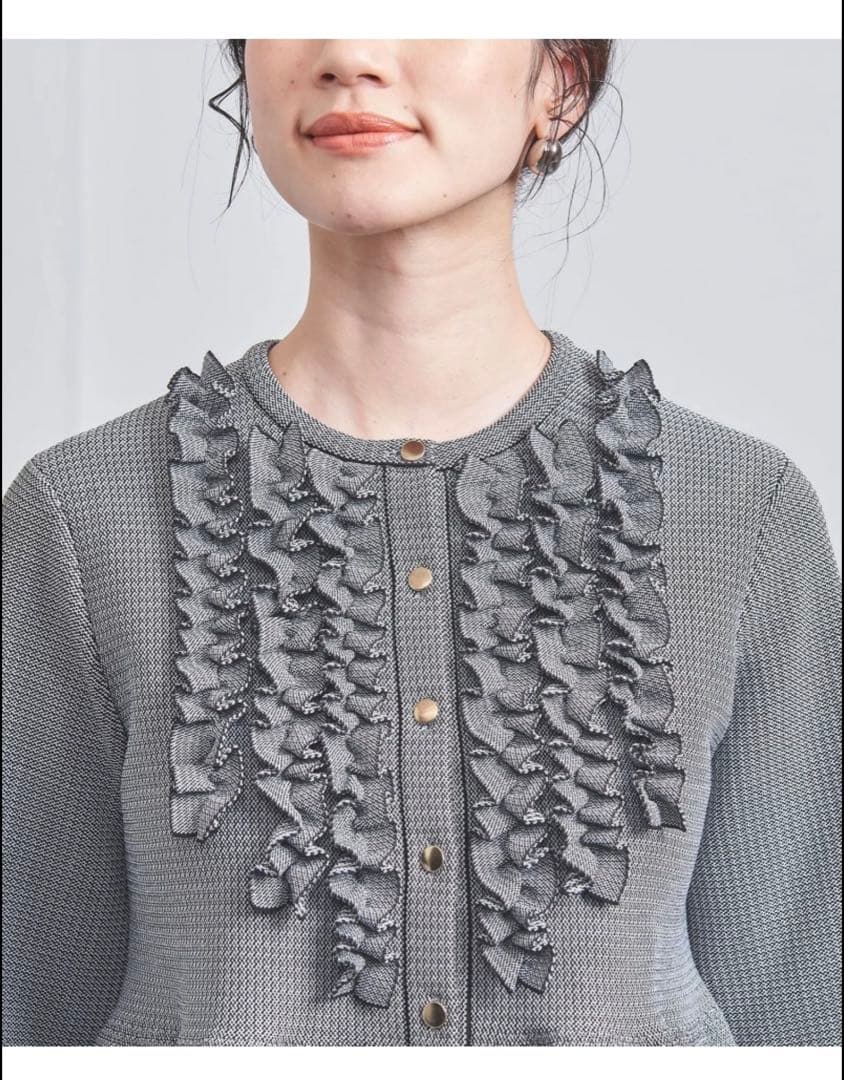 ミニフリル　カーディガンUNITEDARROWS ユナイテッドアローズ