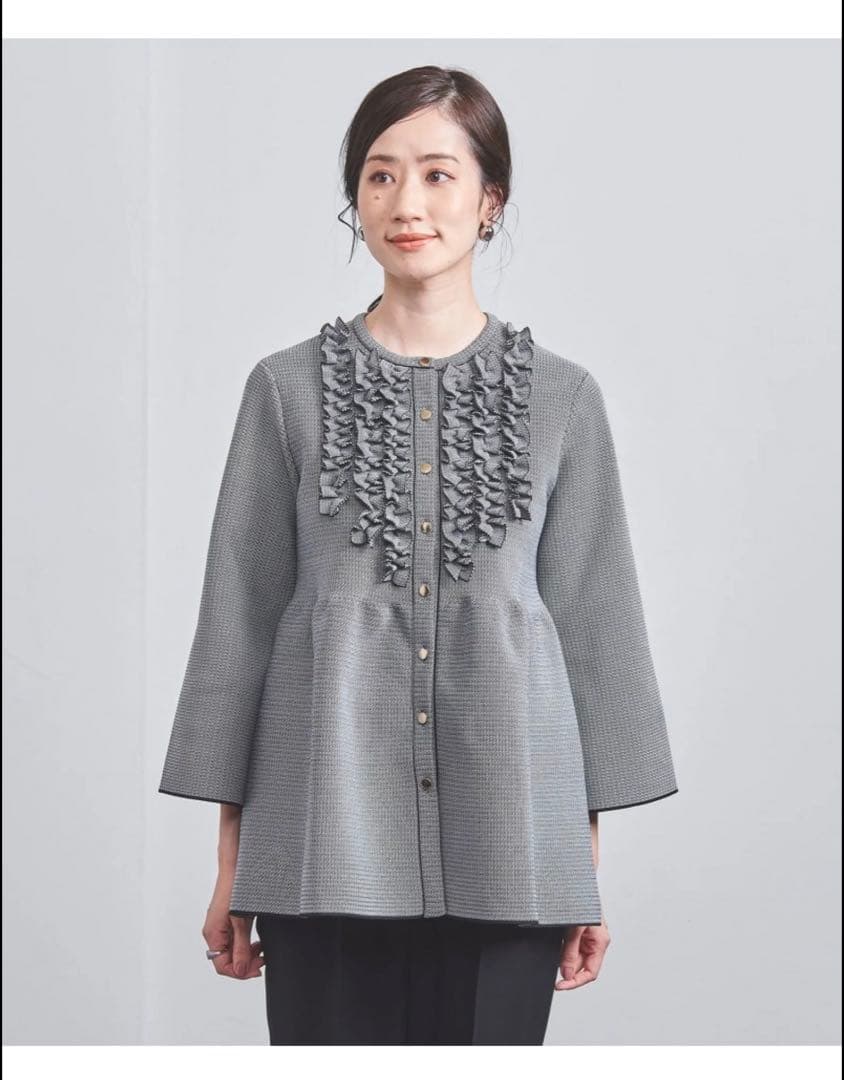 ミニフリル　カーディガンUNITEDARROWS ユナイテッドアローズ