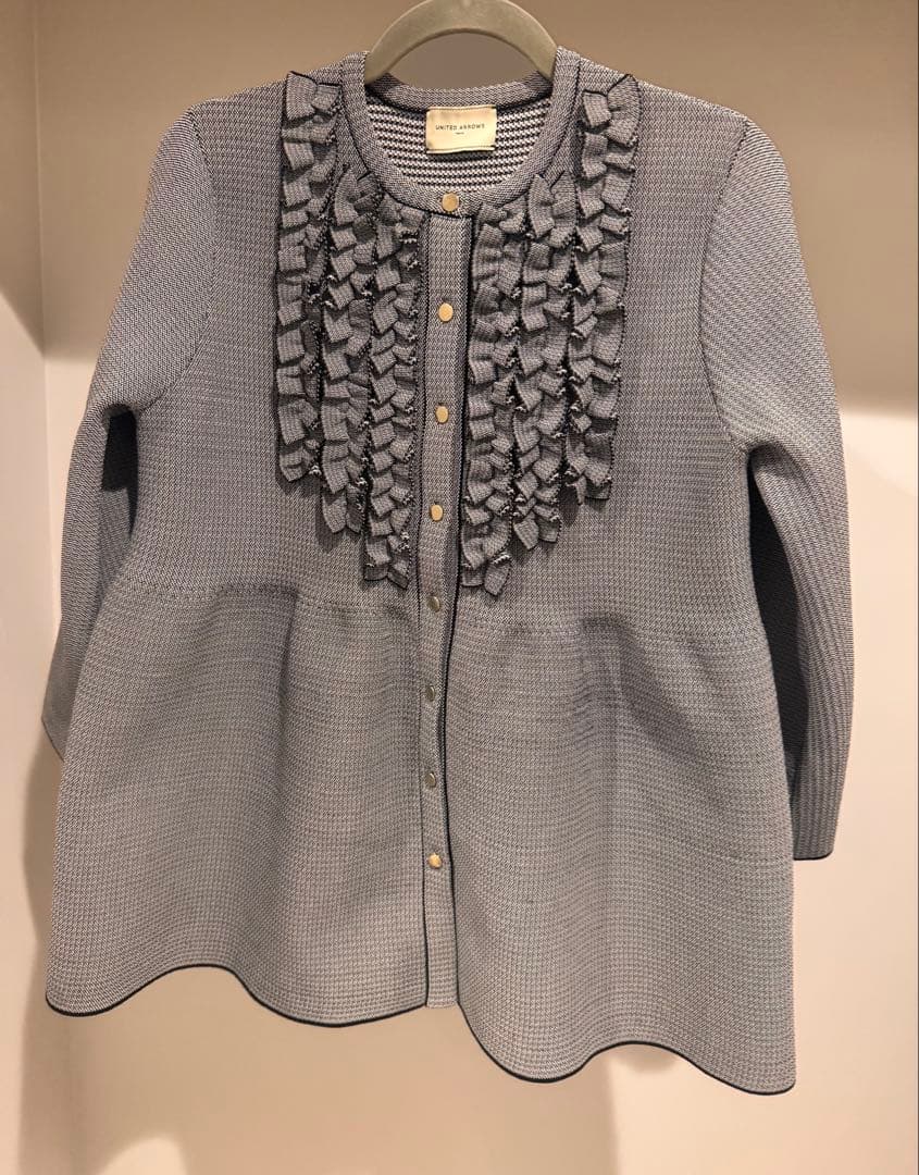 ミニフリル　カーディガンUNITEDARROWS ユナイテッドアローズ