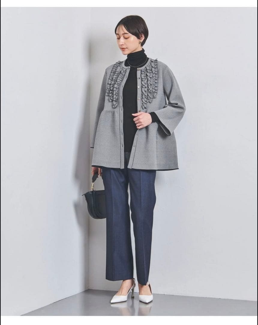 ミニフリル　カーディガンUNITEDARROWS ユナイテッドアローズ