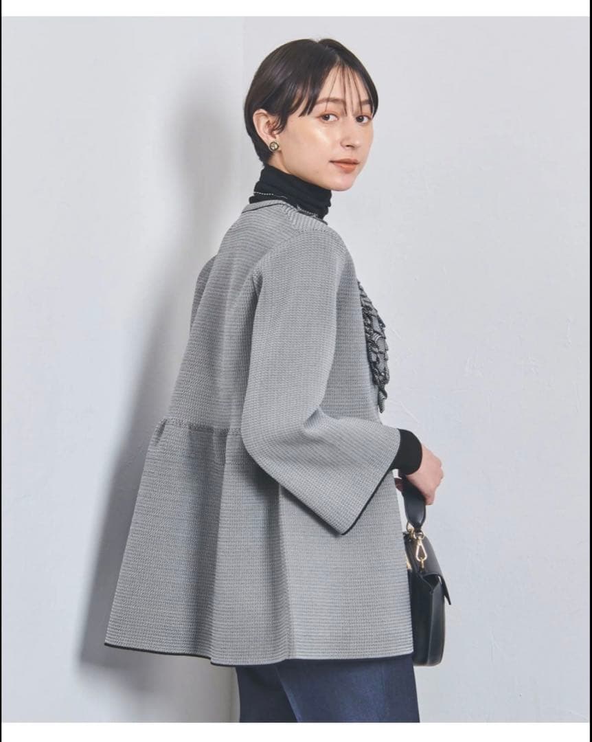 ミニフリル　カーディガンUNITEDARROWS ユナイテッドアローズ