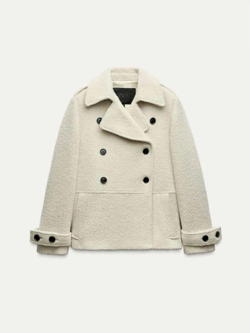 ZARAウール混ブレークコート／未使用