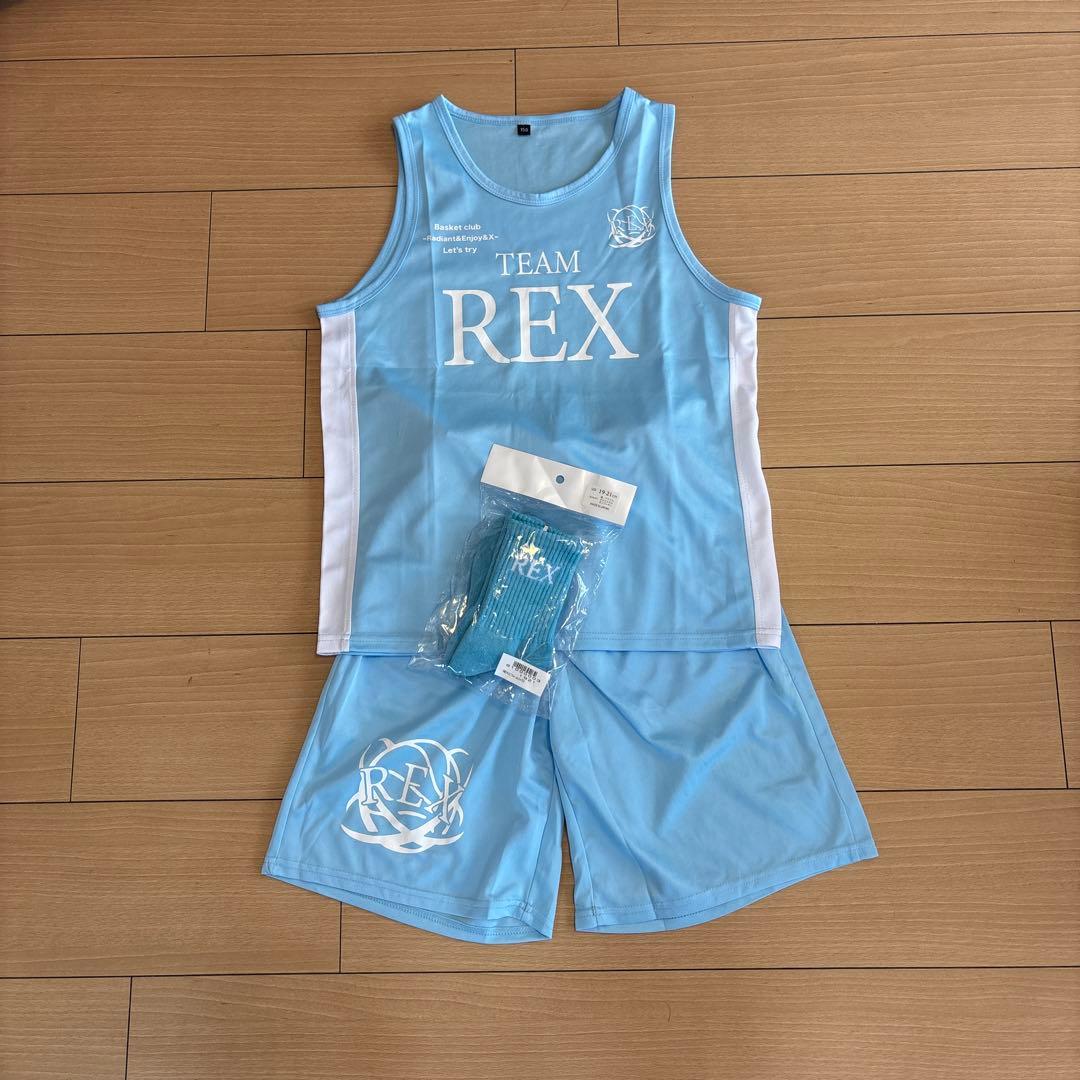 【美品】REXバスケットクラブユニフォーム150 ソックス