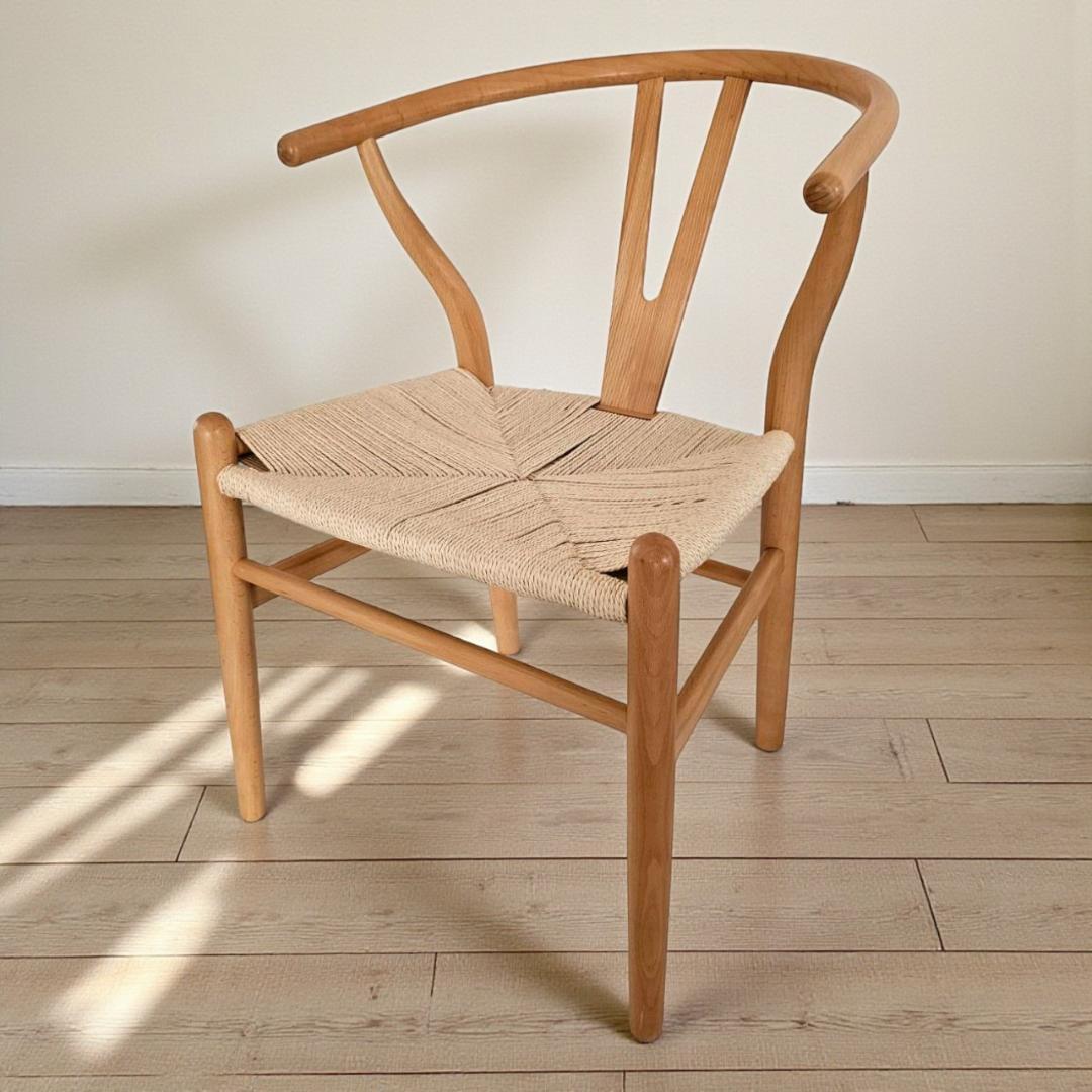 北欧Yチェア風 ペーパーコード ダイニングチェア① リプロダクト ナチュラル