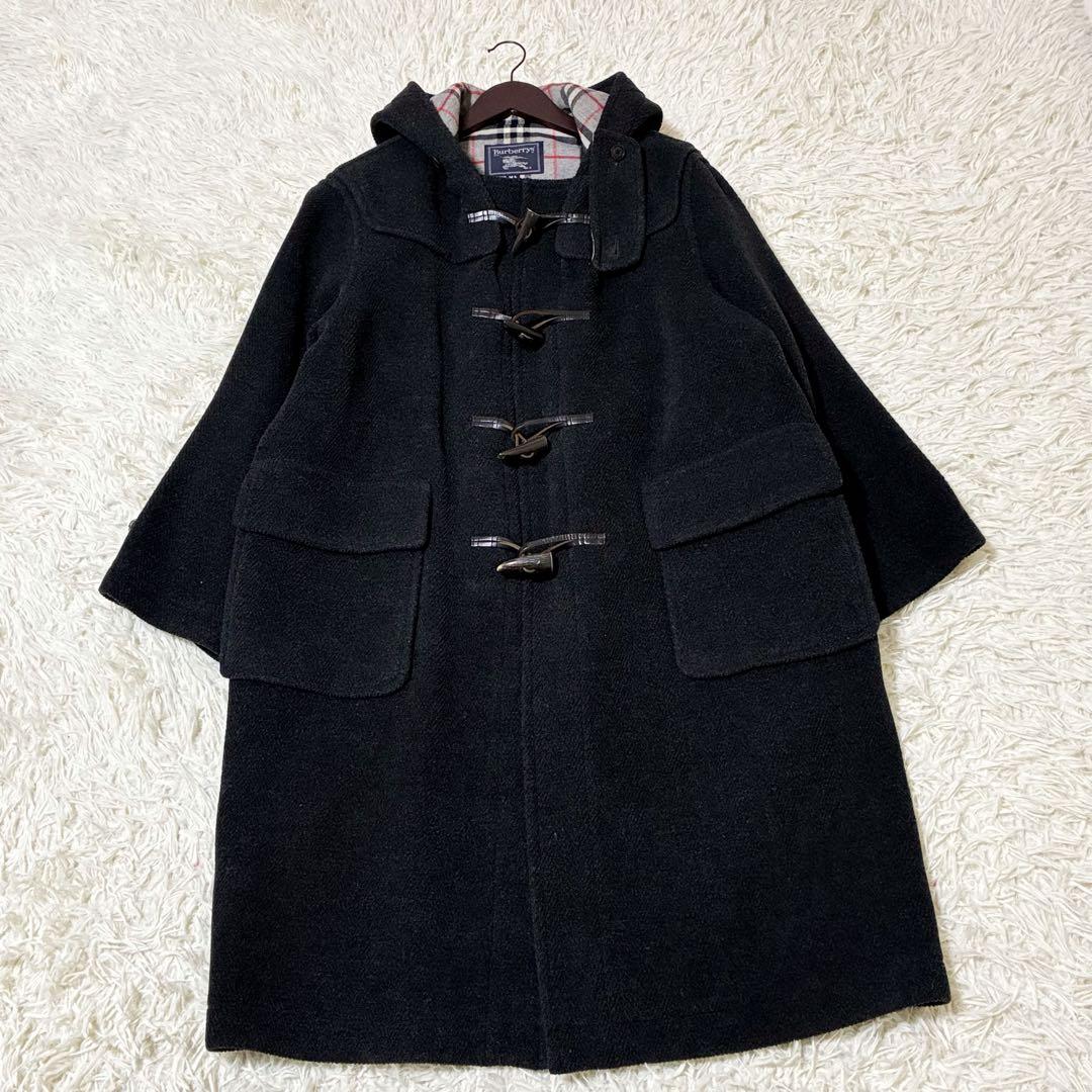 【美品】✨ バーバリー ムーアブルック ヘリンボーン ダッフルコート　L相当