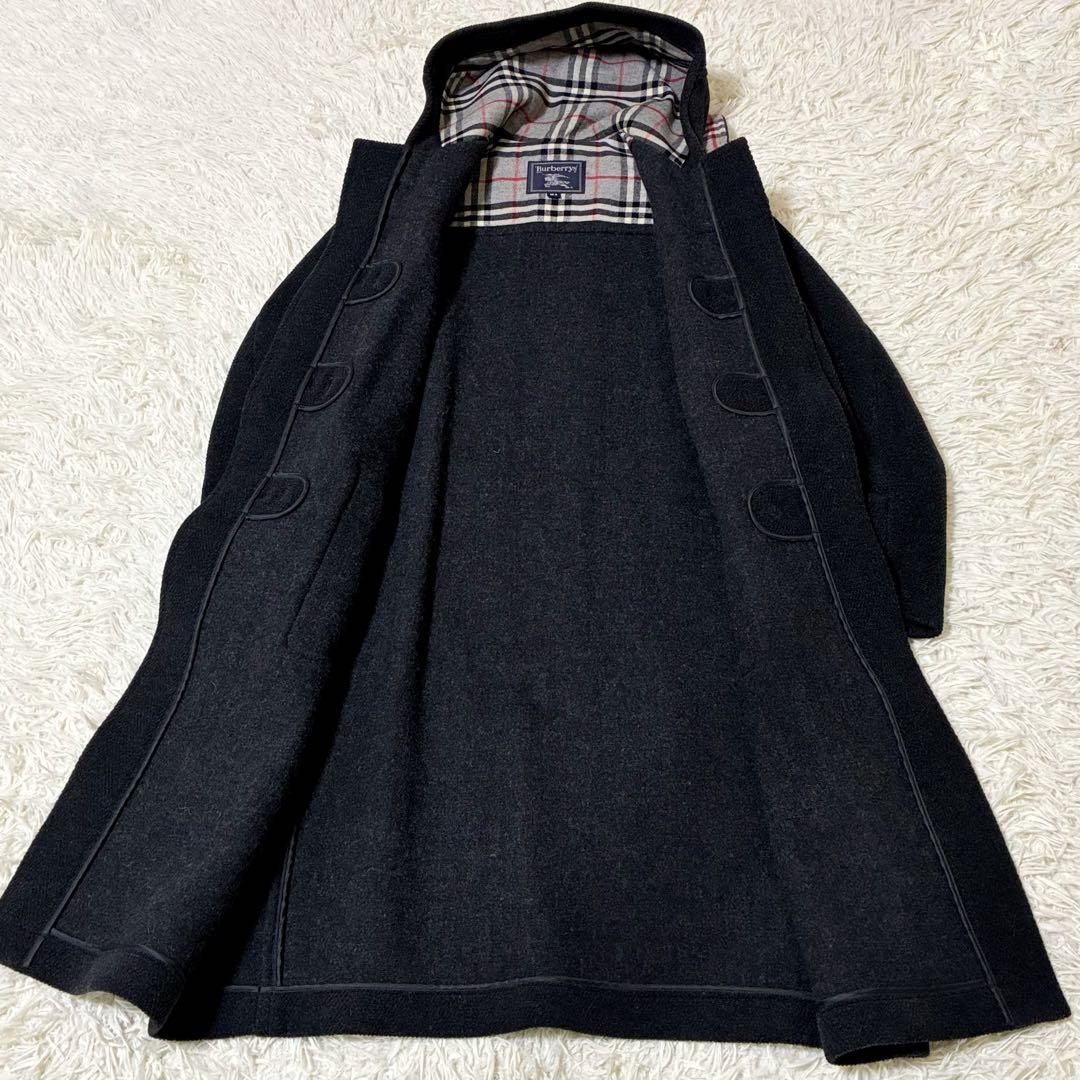 【美品】✨ バーバリー ムーアブルック ヘリンボーン ダッフルコート　L相当