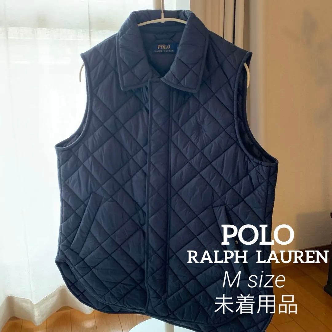 未使用品　POLO ネイビー キルティングベスト　サイズM