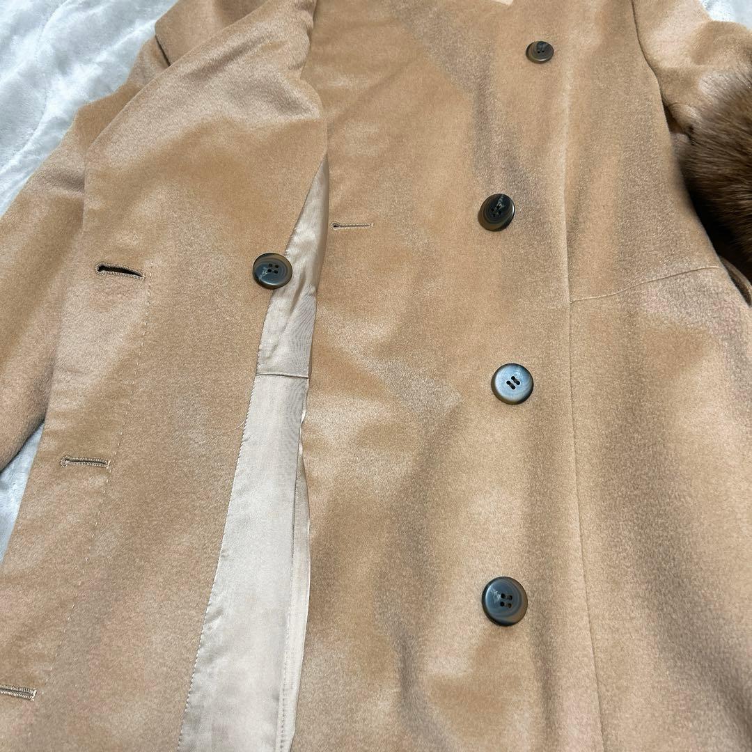 INED カシミア100%ロングコート