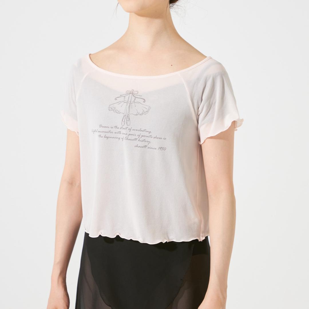 【人気】チャコット　Tシャツ　ピンク　バレエ　ヨガ