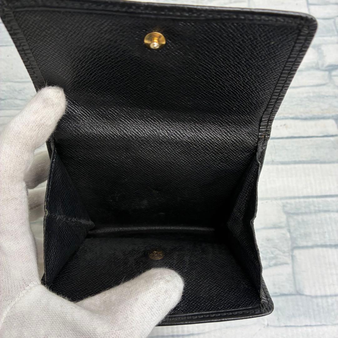 極美品　55 LOUIS VUITTON ルイヴィトン　二つ折り財布　Wホック