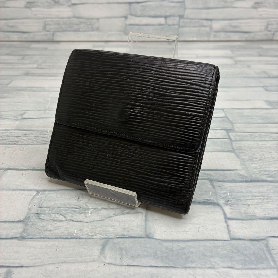 極美品　55 LOUIS VUITTON ルイヴィトン　二つ折り財布　Wホック