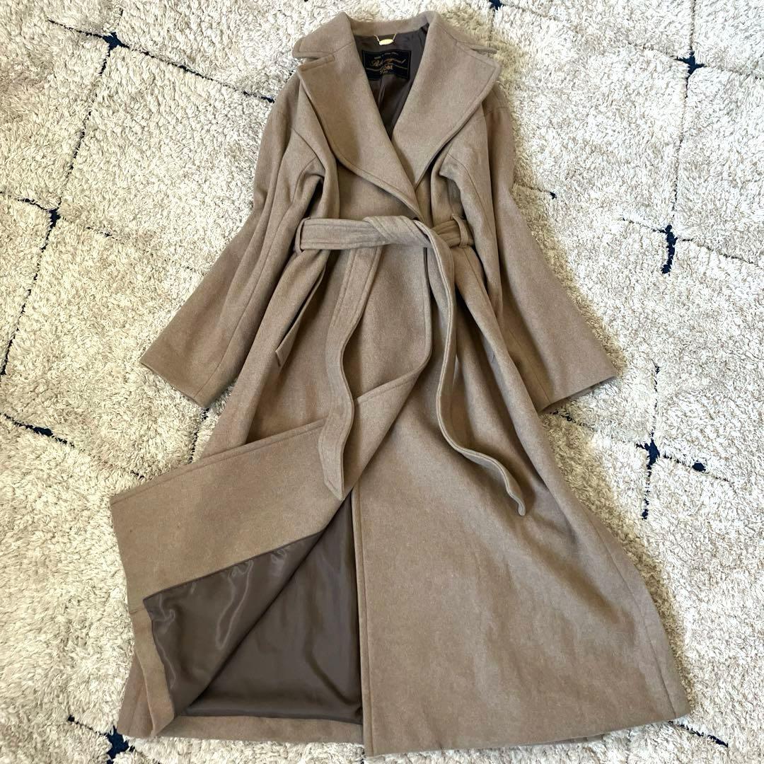 【美品✨】　スローブイエナ　チェスターコート　ロング　リボンベルト　36 S