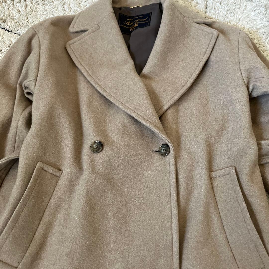 【美品✨】　スローブイエナ　チェスターコート　ロング　リボンベルト　36 S