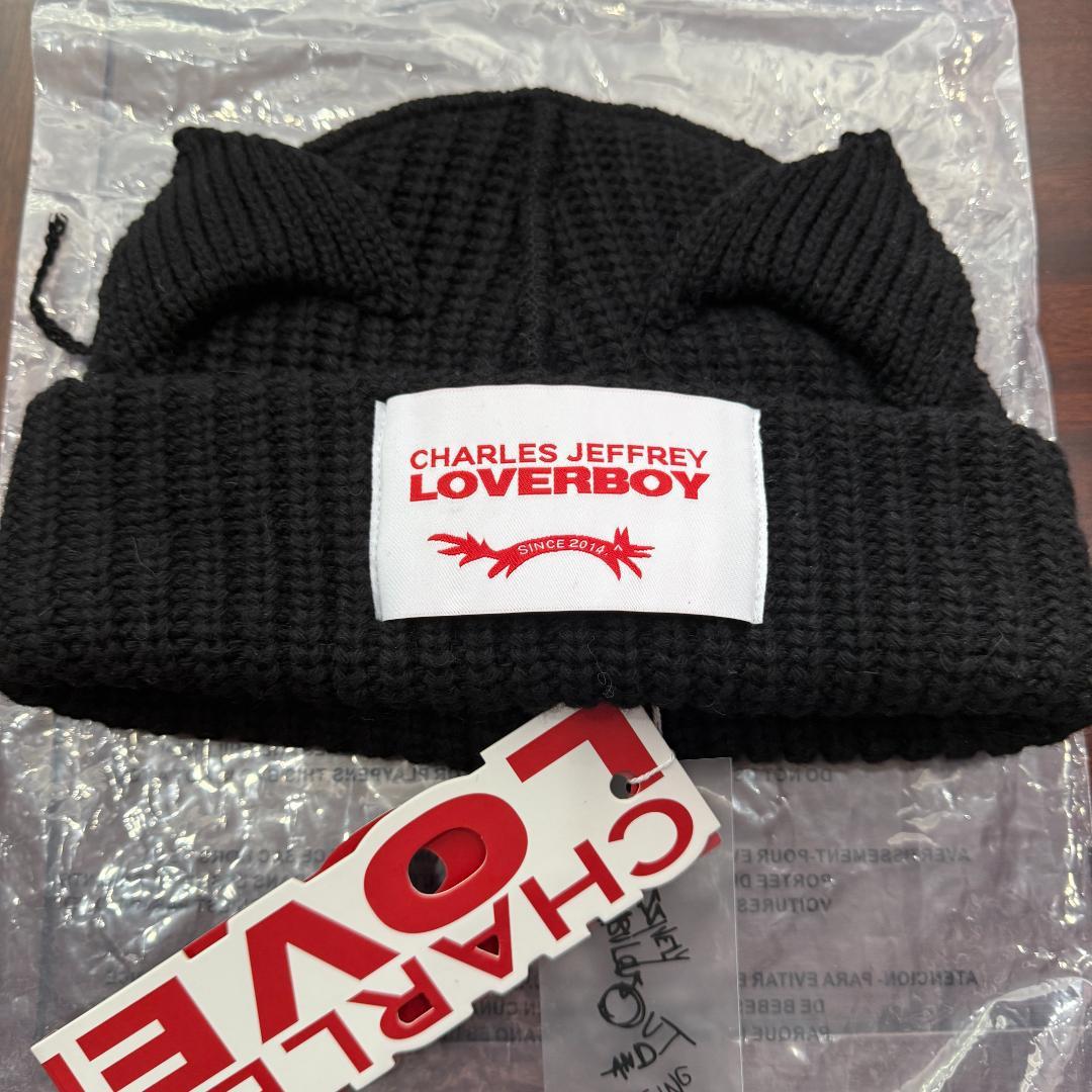 Charles Jeffrey LOVERBOY ニット帽 黒【男女兼用】