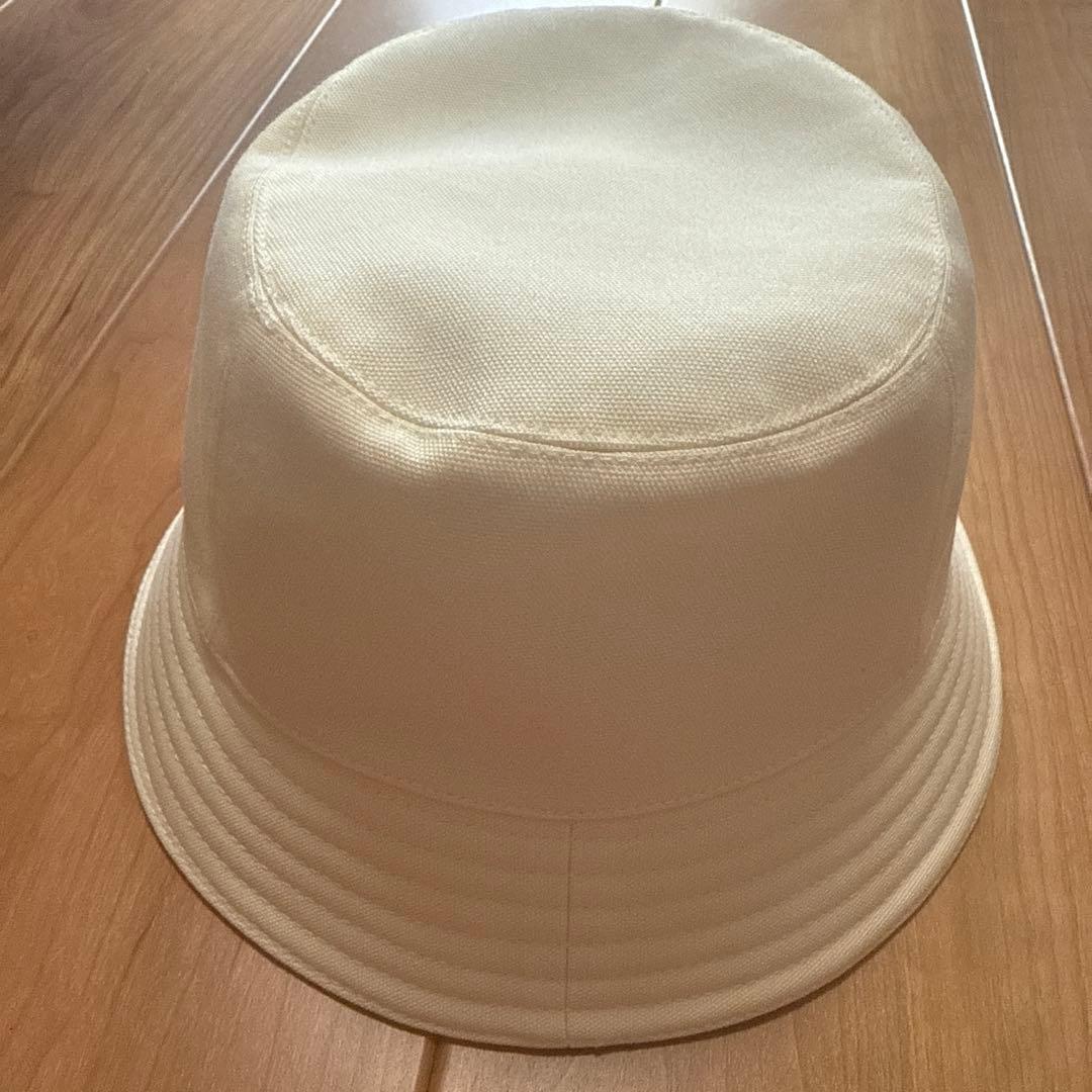 HERMES バケットハット 58cm ホワイト　エルメス