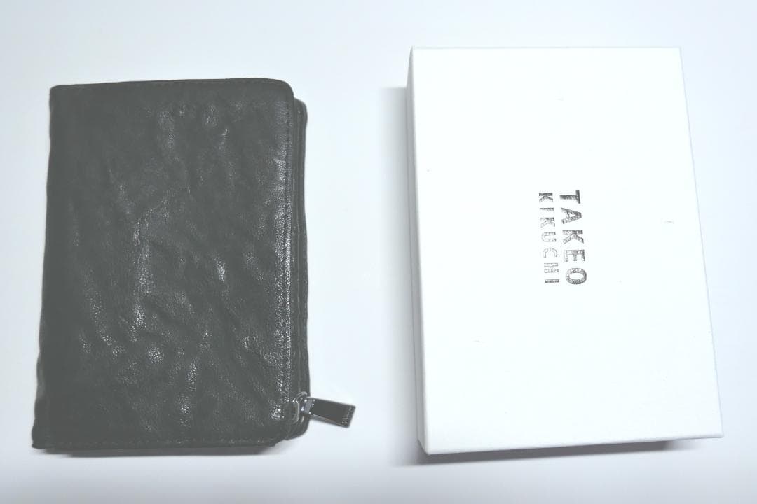 TAKEO KIKUCHI 二つ折り財布 ブラック