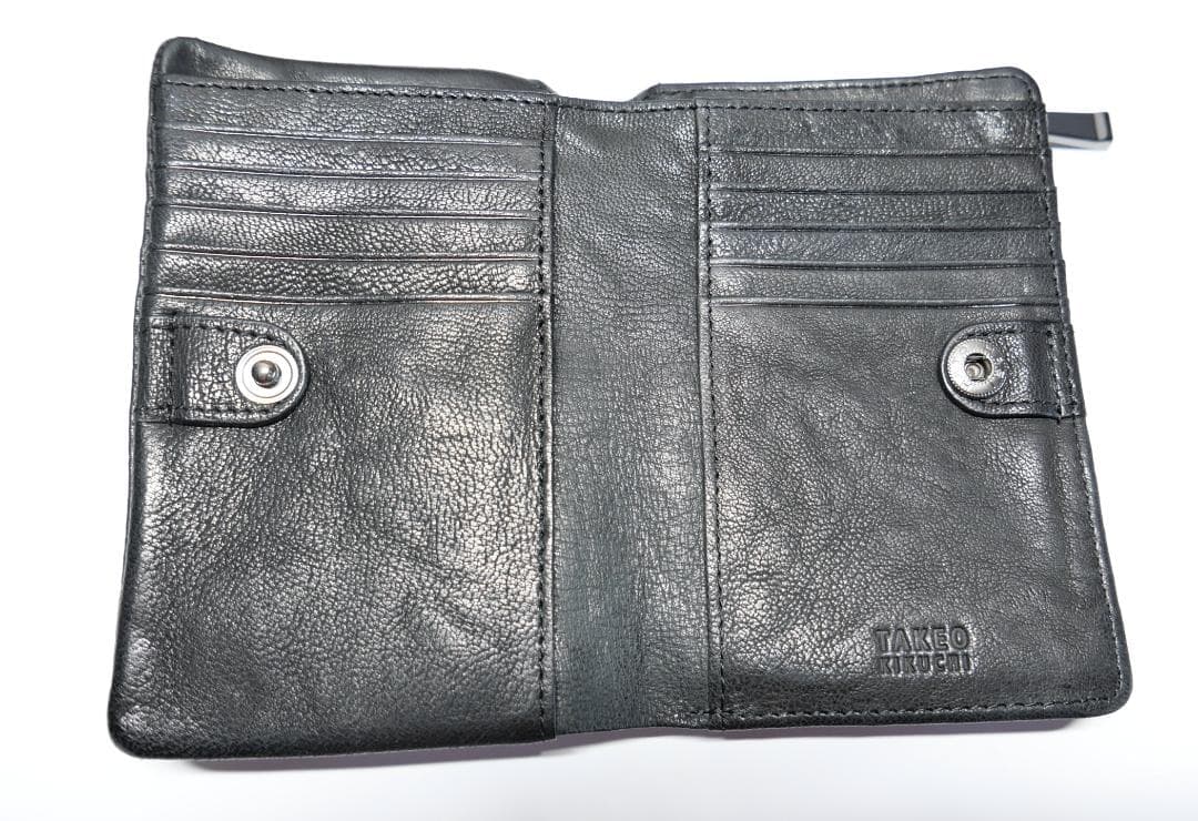 TAKEO KIKUCHI 二つ折り財布 ブラック