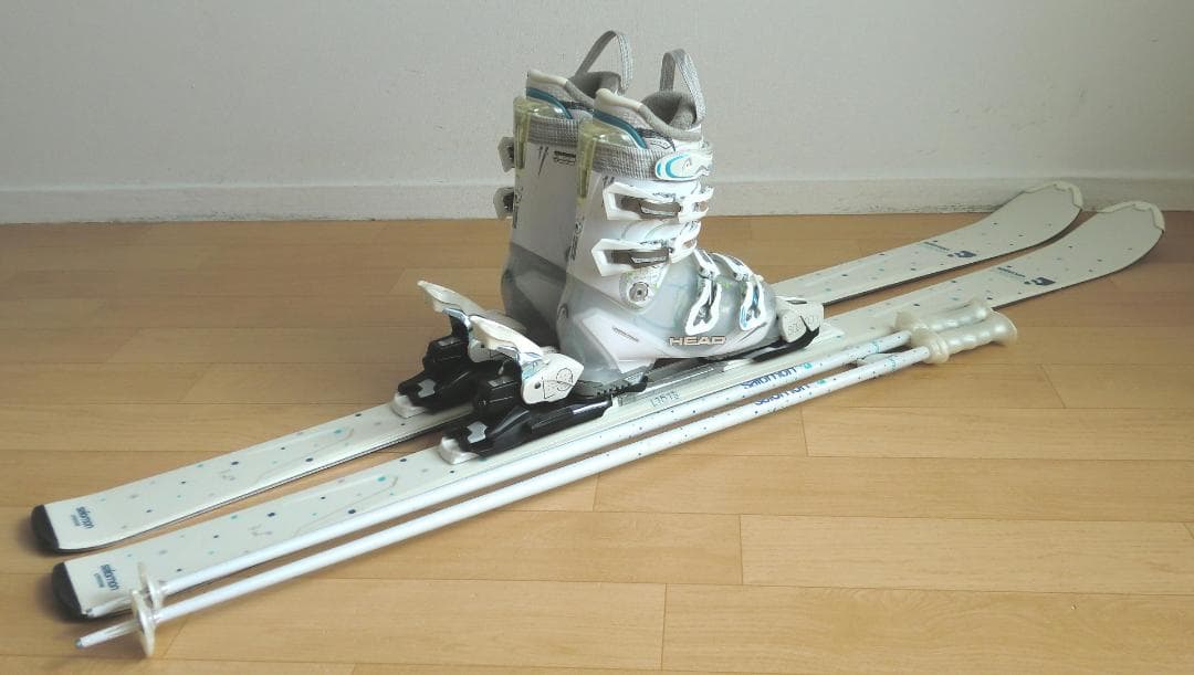 ■■送料無料■サロモン■女性用スキーセット■板151■メンテ付■