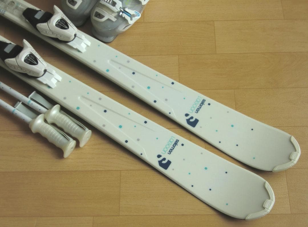 ■■送料無料■サロモン■女性用スキーセット■板151■メンテ付■