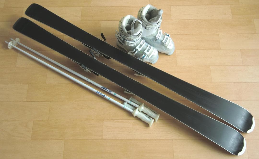 ■■送料無料■サロモン■女性用スキーセット■板151■メンテ付■