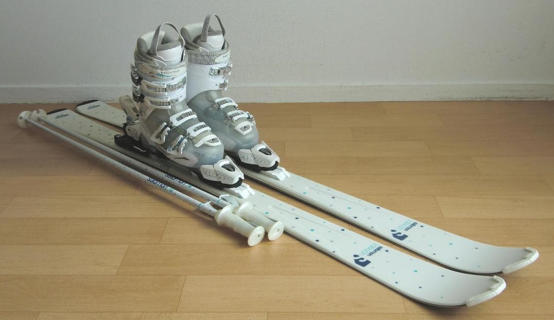 ■■送料無料■サロモン■女性用スキーセット■板151■メンテ付■