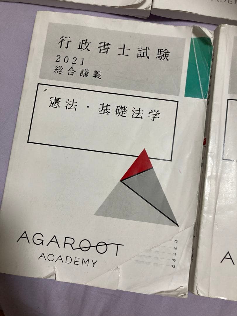 アガルート　2021年　参考書セット