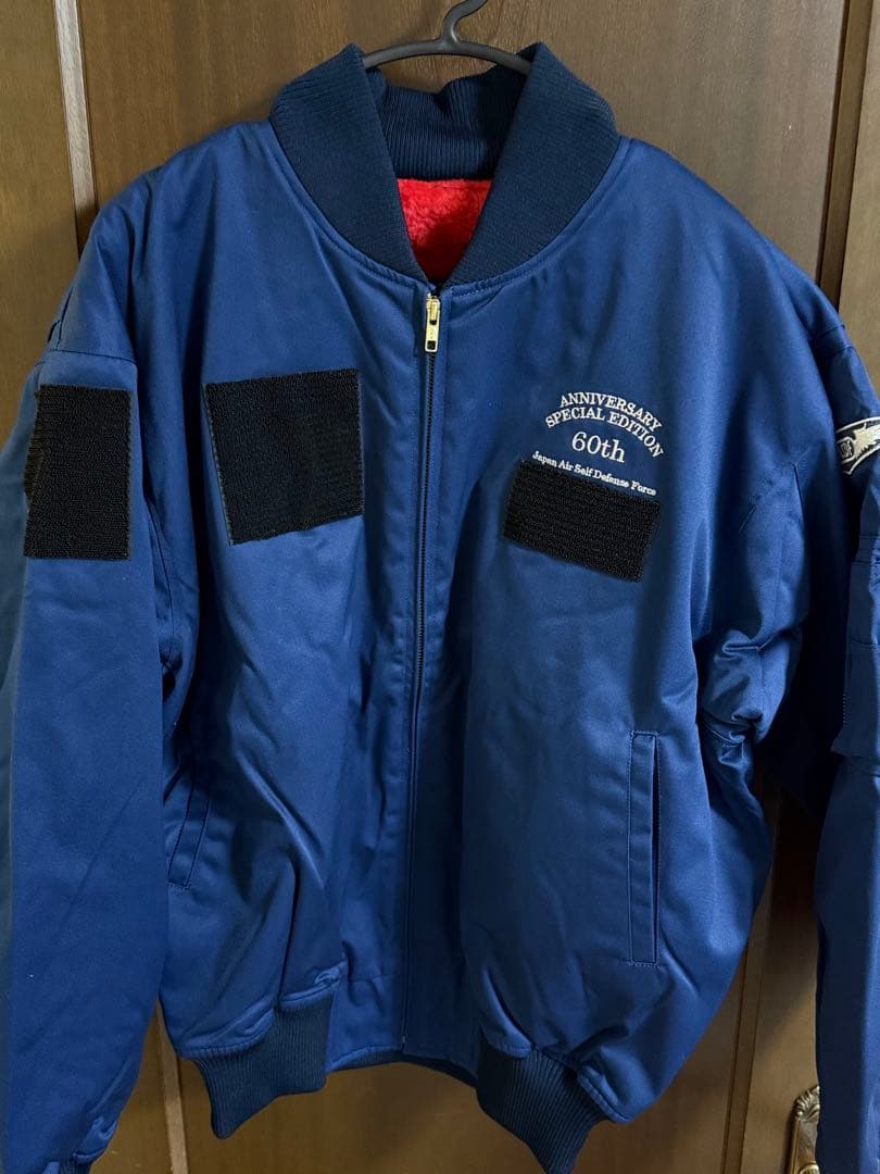 航空自衛隊　60周年　パイロットジャンパー　ベルクロ有り