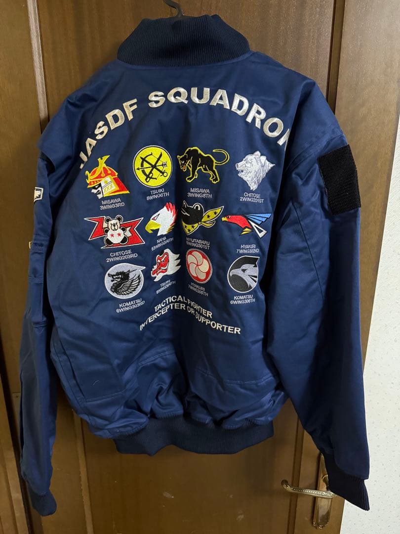 航空自衛隊　60周年　パイロットジャンパー　ベルクロ有り