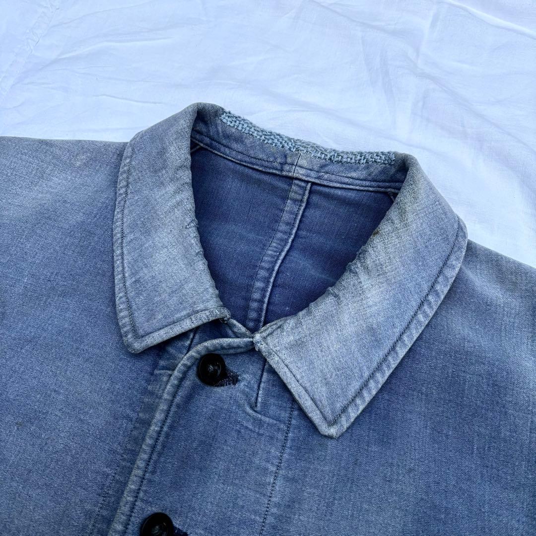 30’s~40’s モールスキン　ワークジャケット　フランス　フレンチワーク