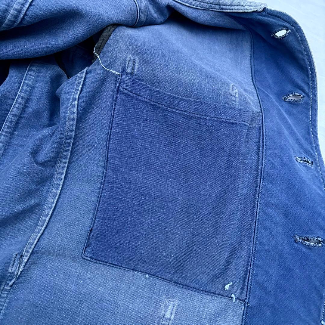 30’s~40’s モールスキン　ワークジャケット　フランス　フレンチワーク