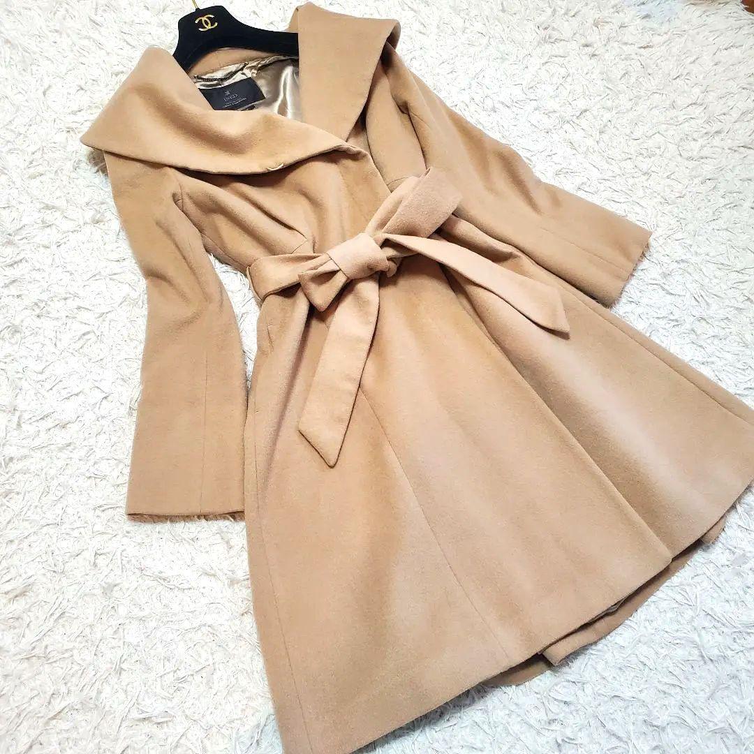 美品 INED カシミア100%ロングコート