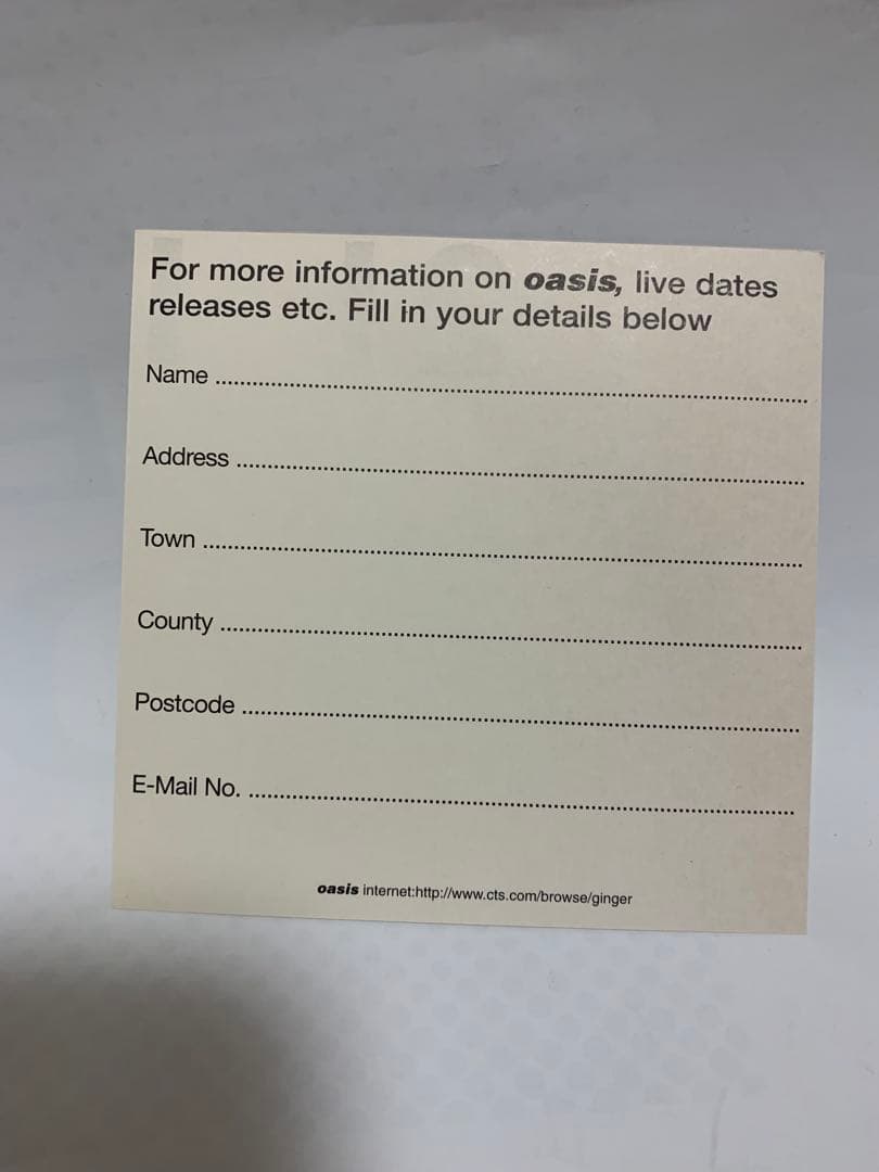 oasis Roll With It レコード