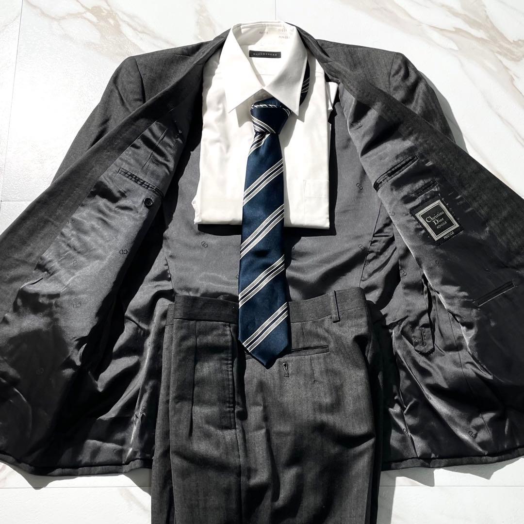 入手困難✨ ディオール スーツ セットアップ ダブルブレスト ヴィンテージ 灰色