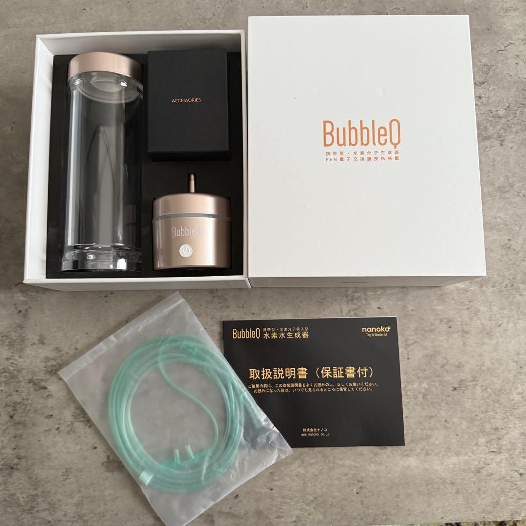 ナノコ BubbleQ 携帯型・水素分子吸入型 水素水生成器 BQ-30