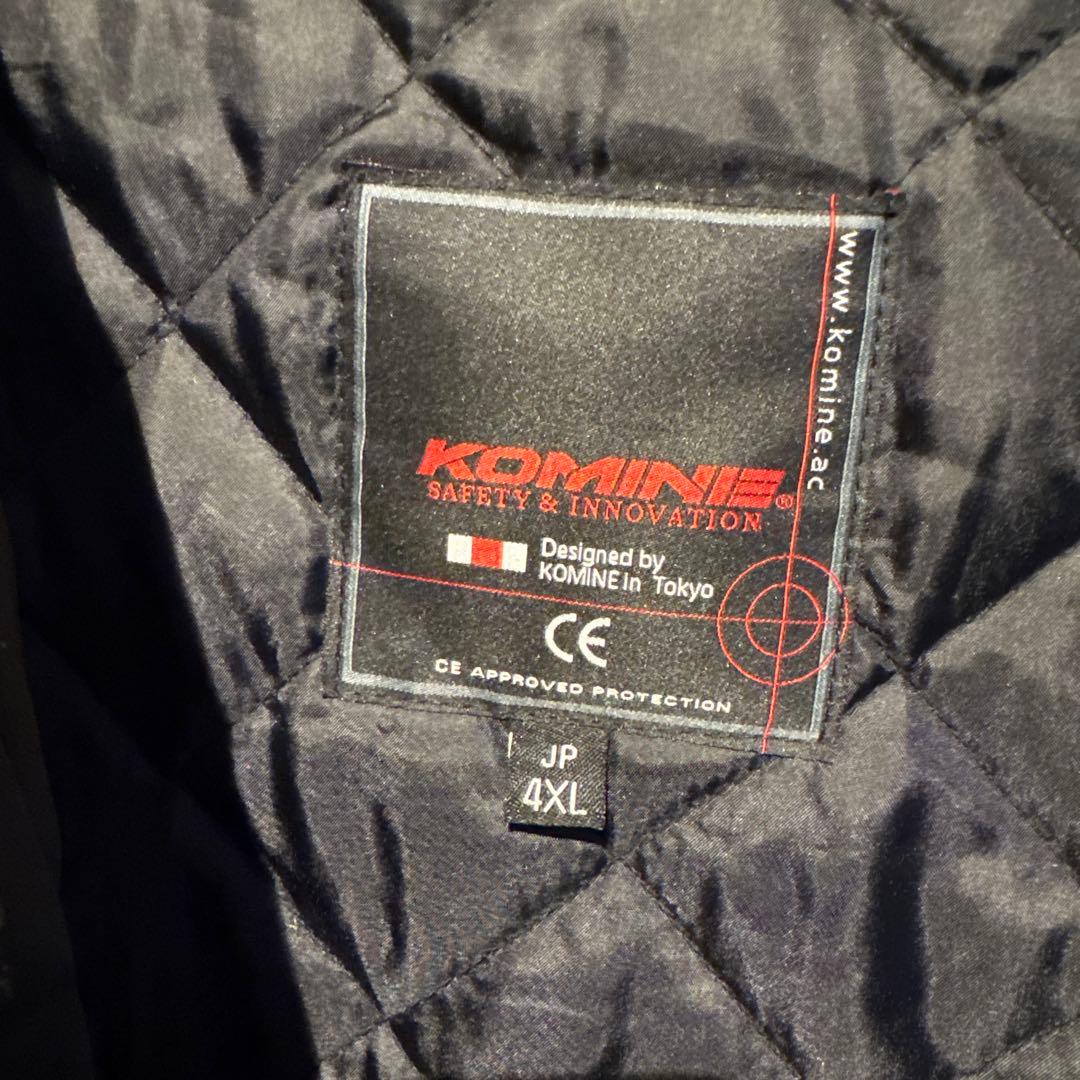 KOMINE 防風 防水 ライディングジャケット JK-5862 4XL