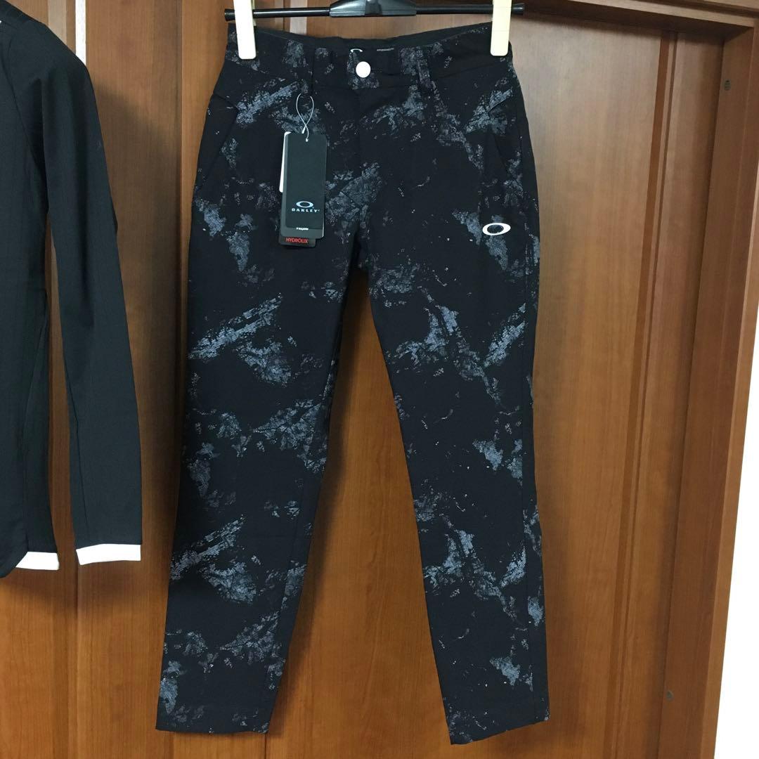新品　オークリー　ゴルフ　上下　セットアップ　S 女性　黒　OAKLEY スカル