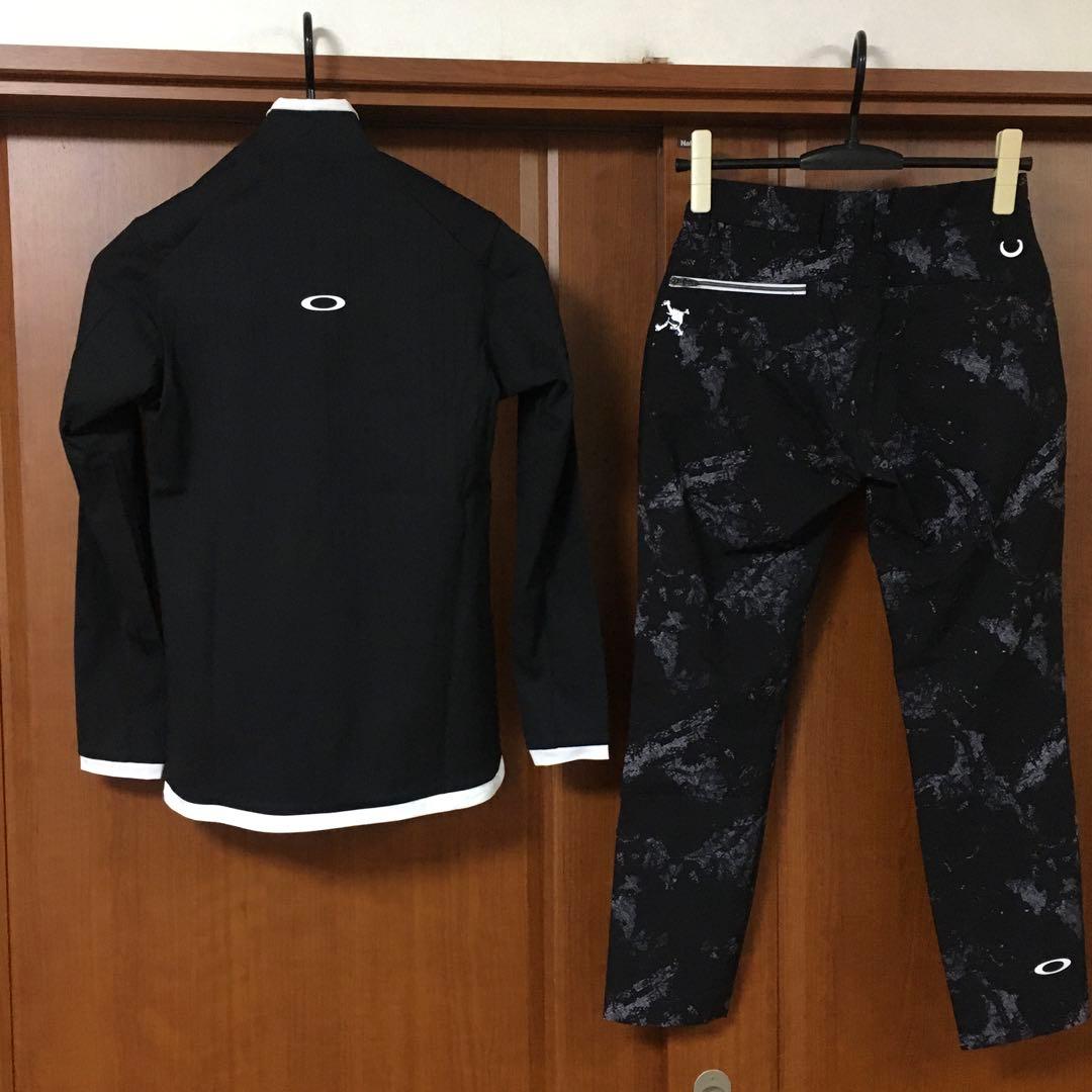 新品　オークリー　ゴルフ　上下　セットアップ　S 女性　黒　OAKLEY スカル