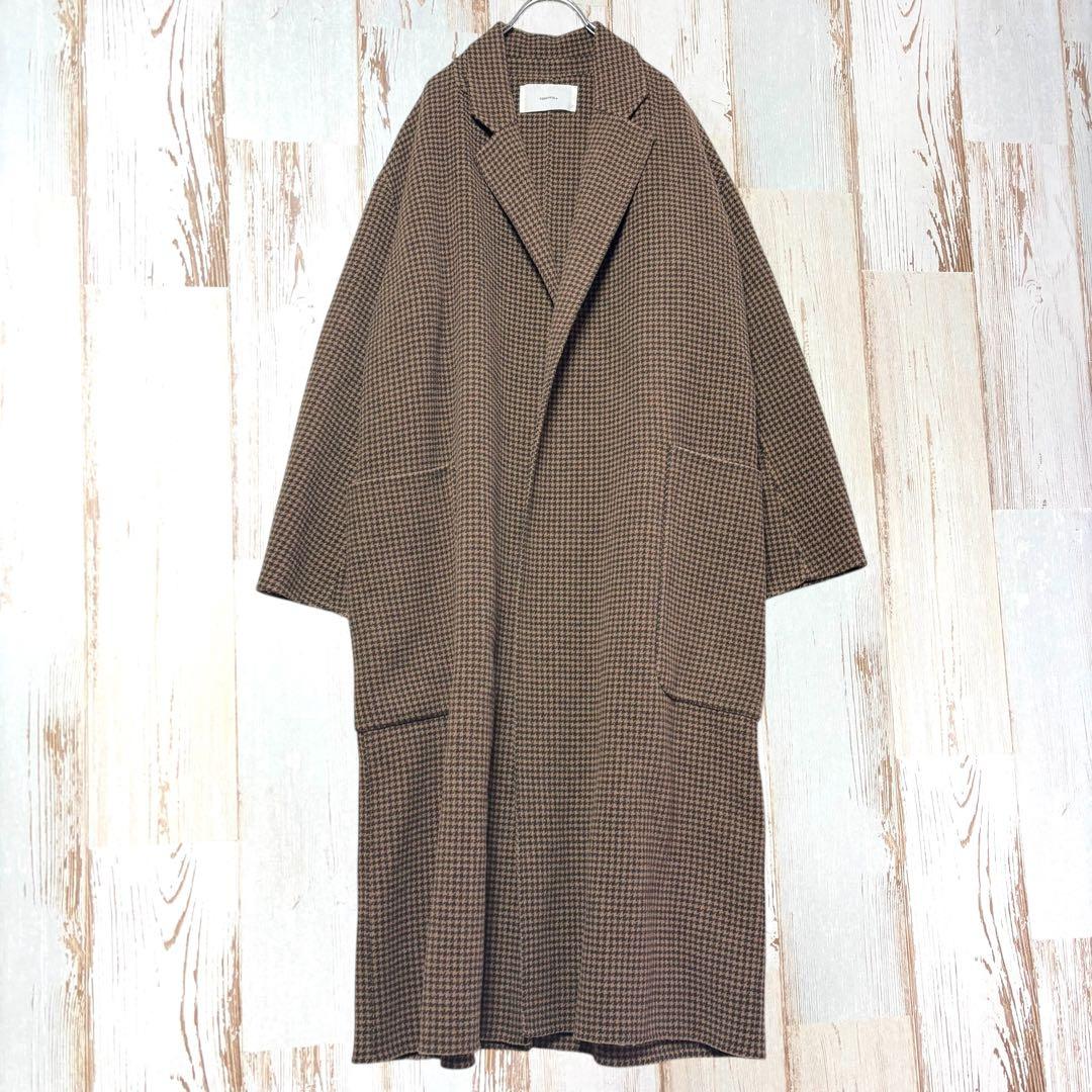 【人気完売品✨】TODAYFUL オーバーチェックコート 38 ウール ロング