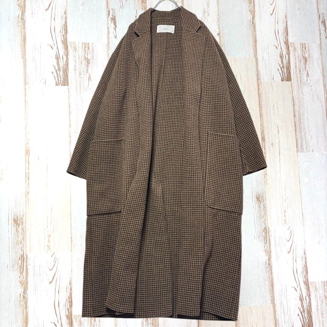 【人気完売品✨】TODAYFUL オーバーチェックコート 38 ウール ロング