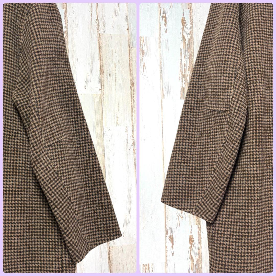 【人気完売品✨】TODAYFUL オーバーチェックコート 38 ウール ロング