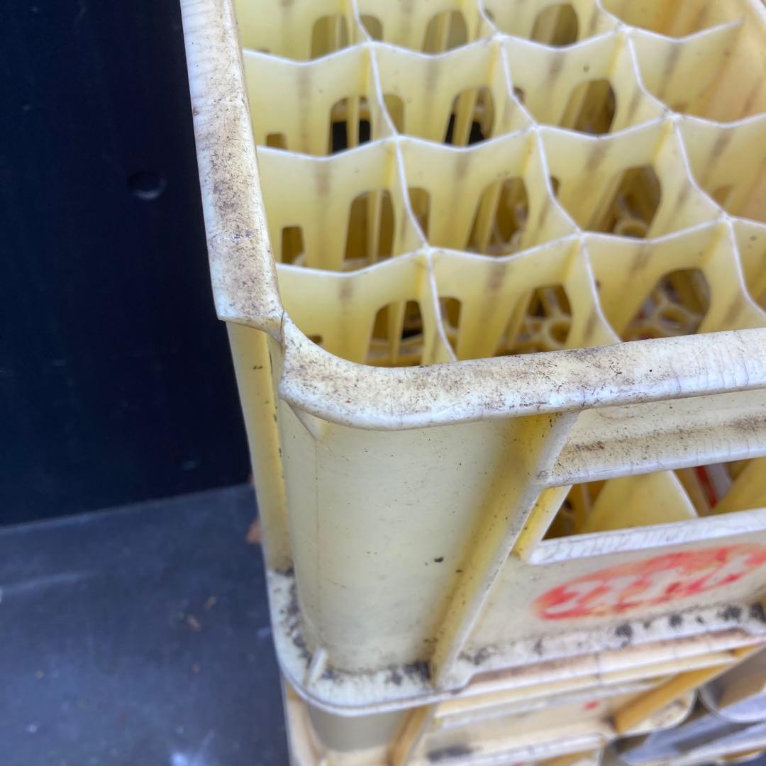 ジュース瓶ケース 8個　コンテナ　ケース　ボックス　ビールケース　マスコット　⑥