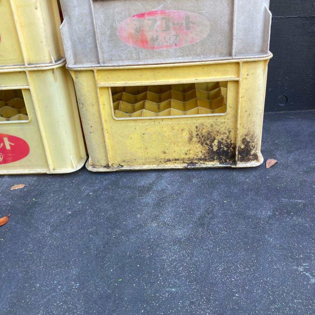 ジュース瓶ケース 8個　コンテナ　ケース　ボックス　ビールケース　マスコット　⑥