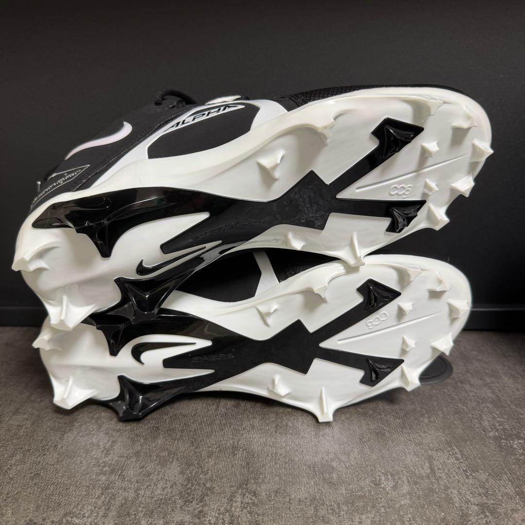 NIKE Alpha アルファ 野球 ポイント スパイク 黒 メナススリー ④