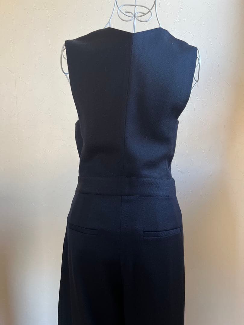 DES PRES デプレ　 ブライトツイード アシンメトリーオールインワン　36