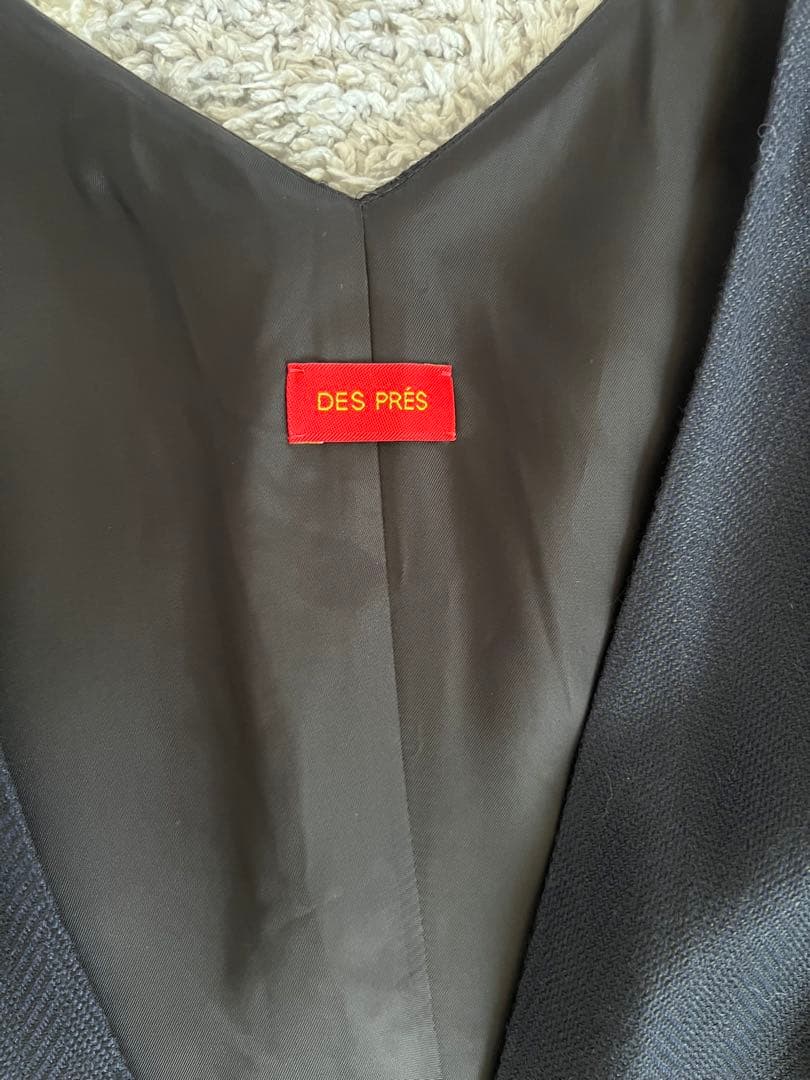 DES PRES デプレ　 ブライトツイード アシンメトリーオールインワン　36