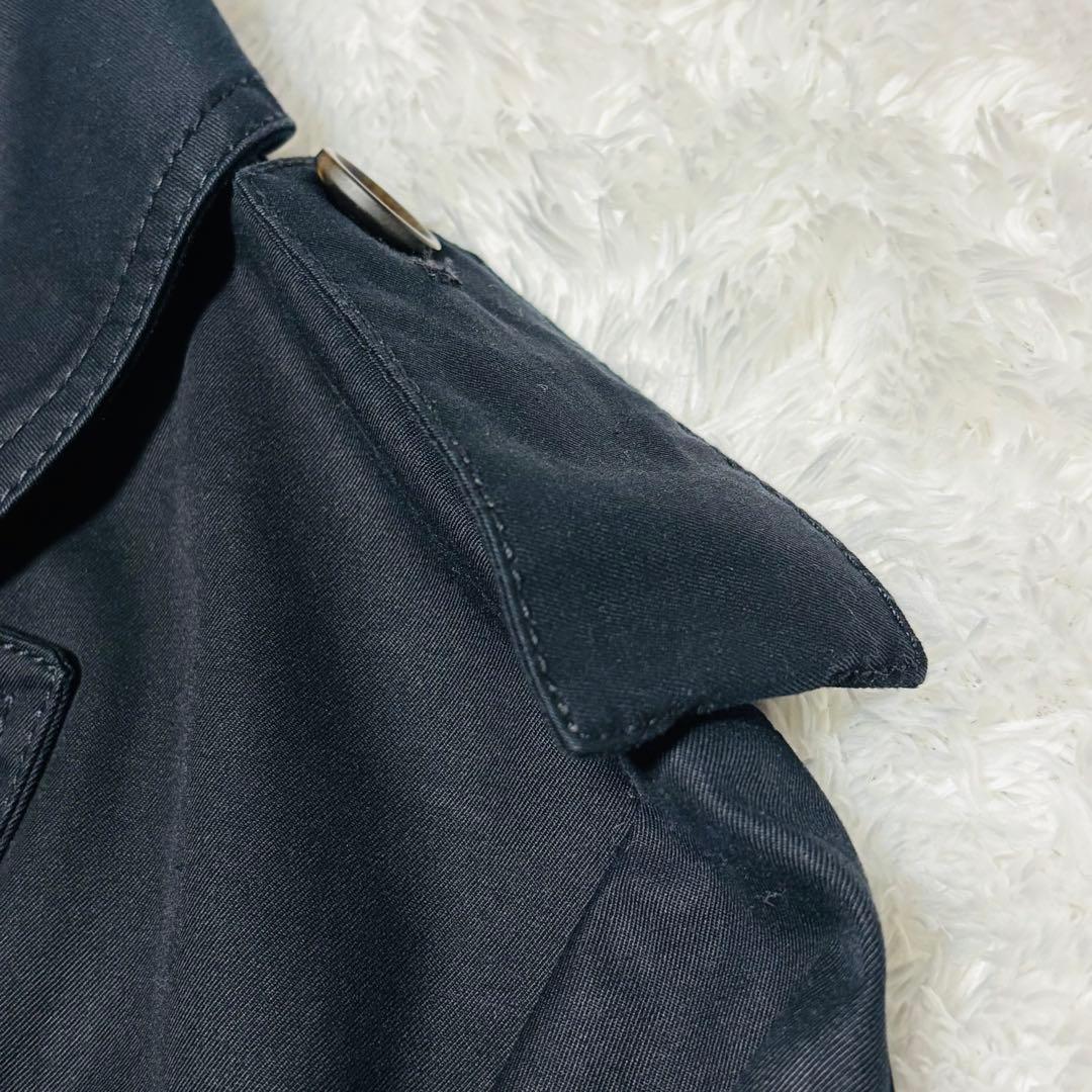 美品 RED VALENTINO トレンチコート レース 切替 L ブラック